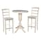 International Concepts Round 30 in Round Top Pedestal Table, 40.9 inH, Unfinished, 30 in W, 30 in L, 40.9 in H, Wood K-30RT-11P-2 - alternate 2